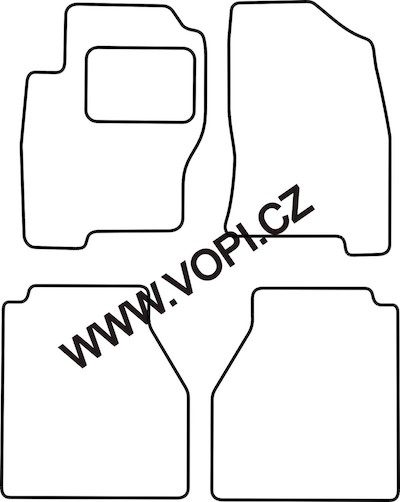 Autokoberce Nissan Navara Double Cab 2005 - 05/2010 Carfit (3250)